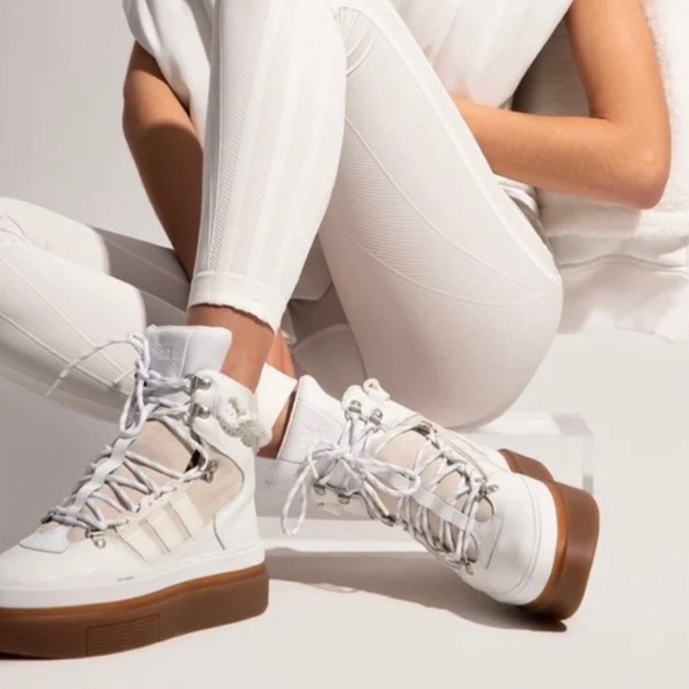 Adidas Ivy Park Super Sleek White Sneaker Boots*NWT